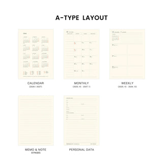 HIGHTIDE 2026 A6 Honeybees Weekly Planner