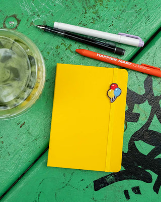 HIGHTIDE 2027 A6 Balloons Weekly Block Planner Yellow