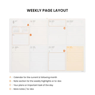 HIGHTIDE 2027 Iris B6 Weekly Block Planner
