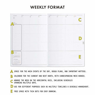 HIGHTIDE 2025 Lutz B6 Weekly Vertical Planner