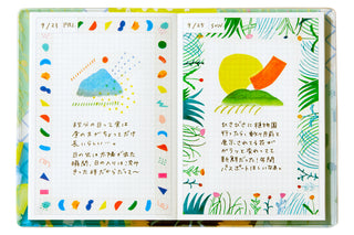 HITOTOKI Notebook Passport Size Gradation Blue