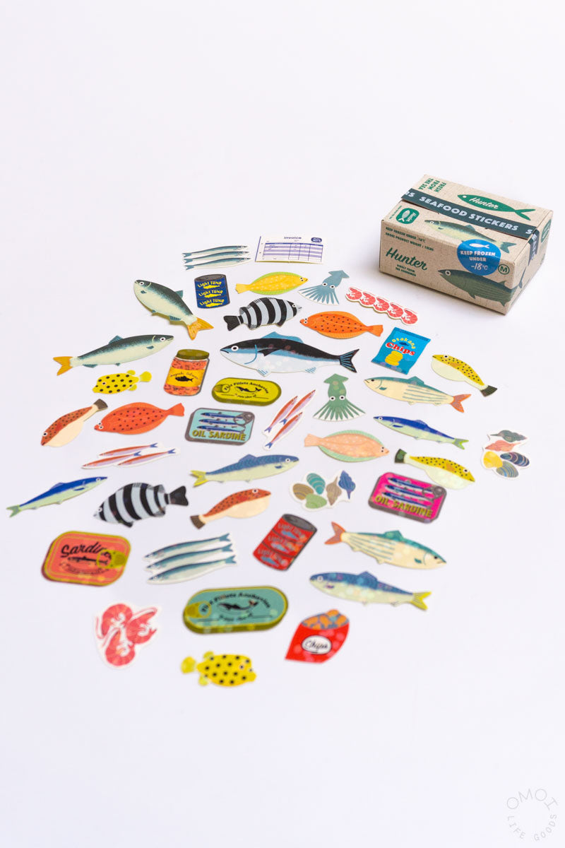 Mini Sticker Box Hako Seal Mini Seafood 1 Pc 