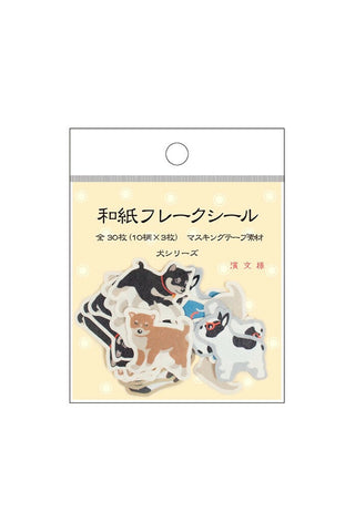 Hamamonyo Dog Wafu Flake Stickers