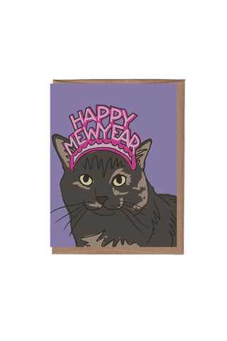 Happy Mew Year Greeting Card