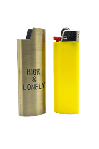 High & Lonely Metal Lighter Sleeve