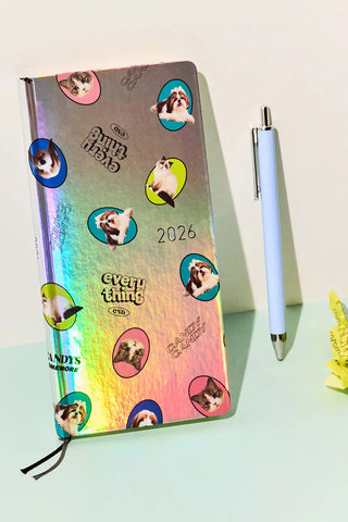 Hobonichi Techo 2026 WEEKS Candy Stripper Planner Dog & Cat