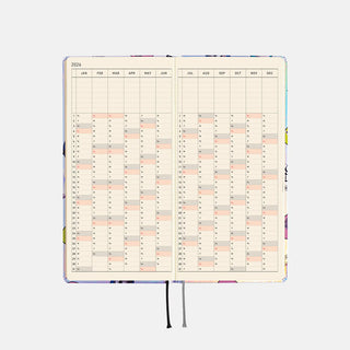 Hobonichi Techo 2026 WEEKS Candy Stripper Planner Dog & Cat