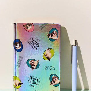 Hobonichi Techo 2026 WEEKS Candy Stripper Planner Dog & Cat