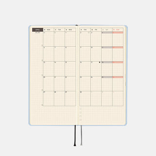 Hobonichi Techo 2026 WEEKS Colors Planner Sky Mist