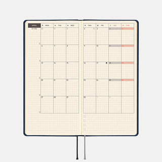 Hobonichi Techo 2026 WEEKS MEGA Colors Planner Cosmo Blue
