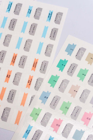 KOKUYO Jibun Techo Mini Index Stickers