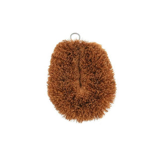 Brown scrubber on a white background