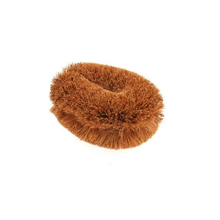 Brown scrubber on a white background