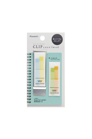 Kanmido Coco Fusen Small Clip Sticky Notes Light Blue