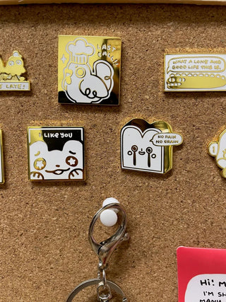 Karepango No Pain No Grain Enamel Pin