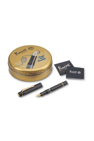 Kaweco Piston AL Sport Solo Fountain Pen Medium Nib / Black
