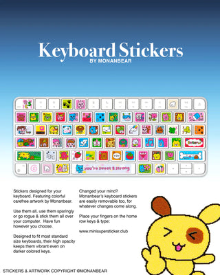 Keyboard Stickers by MONANBEAR