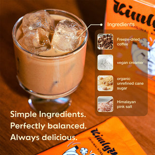 KimlyParc latte with ingredients listed