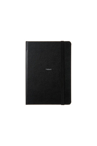 LACONIC B7 Pocket Log Diary with Strap Black