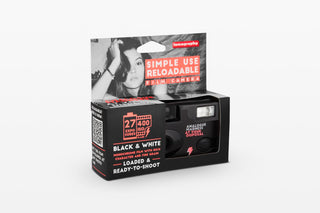 Lomography Simple Use Reloadable Film Camera Black & White