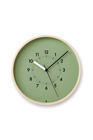 Lemnos Awa Soso Clock Green