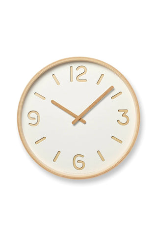 Lemnos Thompson Paper Clock White