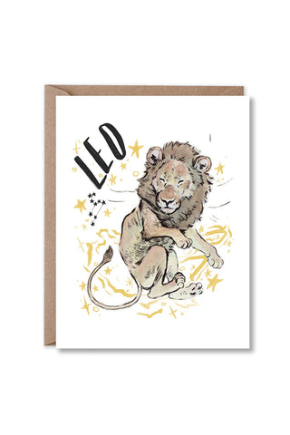 Leo Birthday Card