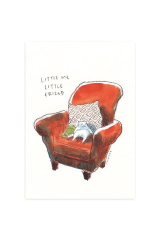 Little Me Little Friend Postcard