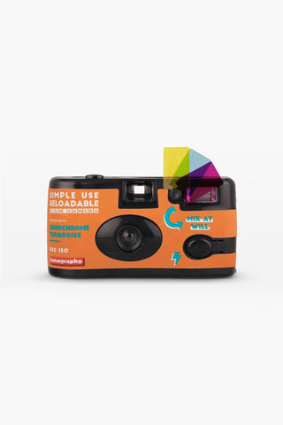 Lomography Simple Use Reloadable Film Camera LomoChrome Turquoise