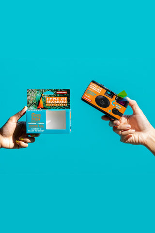 Lomography Simple Use Reloadable Film Camera LomoChrome Turquoise