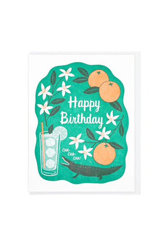 Happy Birthday Cha Cha Greeting Card