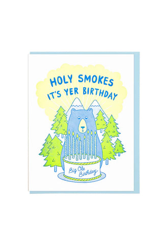 Holy Smokes Birthday Greeting Card
