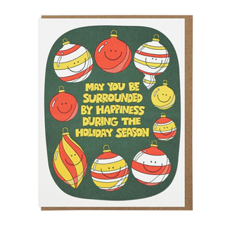 Surrounded By Happiness Ornaments Card