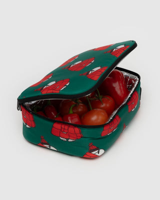 BAGGU Lunch Box Puffer Snoopy Red