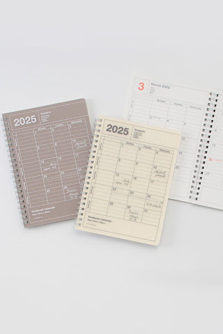 MARK'S 2025 Notebook Calendar B6 Small Vertical