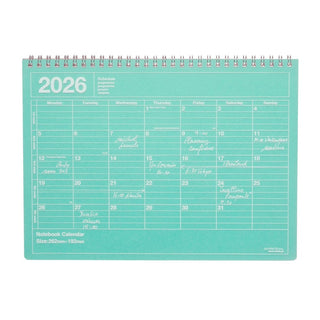 MARK'S 2026 Notebook Calendar B5 Medium