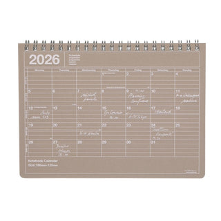 MARK'S 2026 Notebook Calendar B6 Small