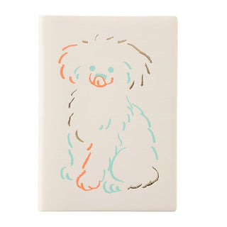 MARK'S 2025 Foil Stamped Dog B6 Weekly Block Planner