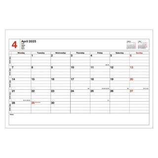 MARK'S 2025 Notebook Calendar A5 Magnet