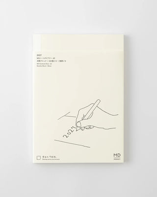 a5 monthly block + memo planner with minimalist design