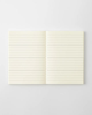 opened notebook planner with lined pages