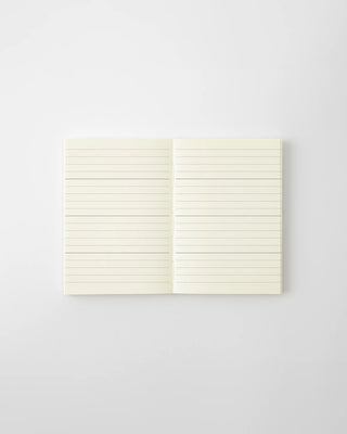 opened notebook planner with lined pages