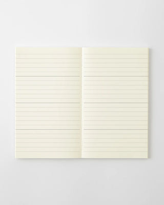 opened notebook planner with lined pages