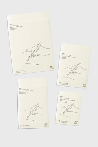 four notebooks on a light background of different sizes. features minimalist design with '2027' written