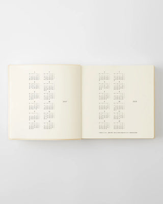 a5 square planner with 2027 and 2028 year at a glance pages