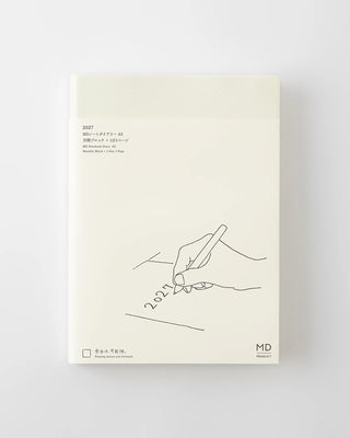 a5 monthly block + page a day planner with minimalist design