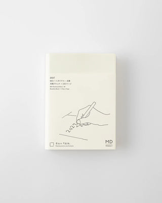 a6 monthly block + page a day planner with minimalist design