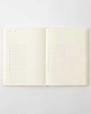 page a day planner with vertical hourly lines and empty space to write