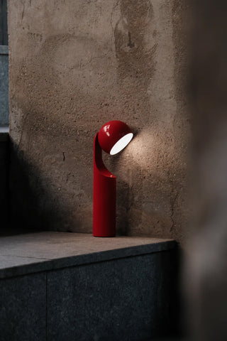 MONO Portable Reading Lamp Bright Red