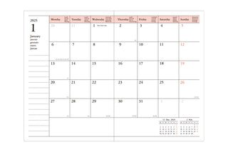 MARK'S 2024-2025 STORAGE.it A6 Weekly Vertical Planner